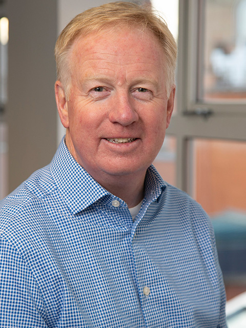 Portrait photograph of academic visitor to the School of Architecture, Building and Civil Engineering at Loughborough University, Mark Thurston